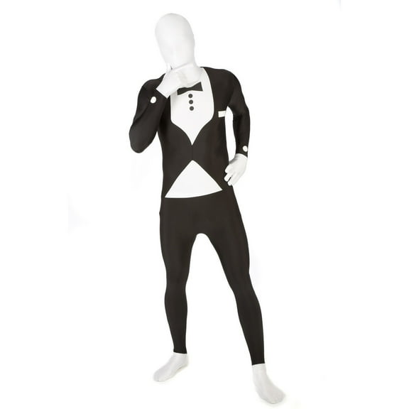 Morphsuits Tuxedo Morphsuit Fancy Dress Costume Stag Do Party Festival Halloween Halloween Black M