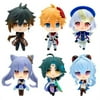 Genshin Impact Figure Set 2nd Generation,6 PCS Q Version Genshin Impact Anime Action Figures for Desk Decoration