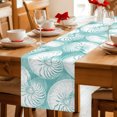 thumbnail image 5 of Table Runners 90 Inches Long Dress Scarves, Coastal Shell Turquoise Farmhouse Coffee/Dining/Kitchen Table Decor Table Runner for Living Room, Summer Ocean Shell Beach 13x90 Inch, 5 of 9