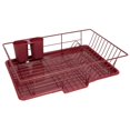thumbnail image 1 of Juego de escurridores para platos Sweet Home Collection, color burdeos, 3 unidades, 1 of 1