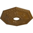 thumbnail image 3 of Ekena Millwork 18"OD x 3 1/2"ID x 1 1/2"P Nottingham Ceiling Medallion (Fits Canopies up to 4 5/8"), Hand-Painted Smokey Topaz, 3 of 5