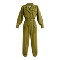 thumbnail image 4 of Sofia Jeans Women's and Women's Plus Size Utility Jumpsuit with Long Sleeves, 26" Inseam, Sizes XS-5X, 4 of 4