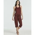 thumbnail image 6 of Real Essentials 2 Pack: Women’s Pajama Set Tank Top and Capri Pants Super-Soft Loungewear (Avalable In Plus Size), 6 of 6