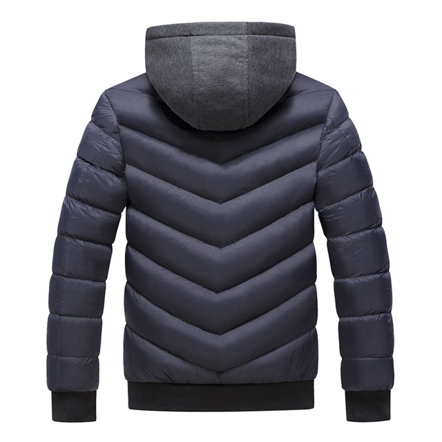 Gibobby Chamarra acolchada para hombre Chaqueta acolchada ligera resistente para hombre(Azul,XG)