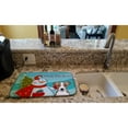 thumbnail image 2 of Snowman with Jack Russell Terrier Dish Drying Mat, 2 of 7