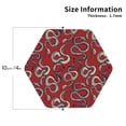 thumbnail image 2 of Kdxio Snake Funny Coasters,4 Pcs Leather Coasters,Housewarming Gifts,Protect Furniture from Water Marks Scratch and Damage, 2 of 8