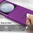thumbnail image 5 of for Samsung Galaxy Z Flip 5 Case Case Liquid Silicone Case Dual Layer Hybrid Hard PC Soft Silicone Gel Rubber Bumper Slim Phone Case for Samsung Galaxy Z Flip 5 5G, Purple, 5 of 11