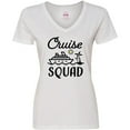 thumbnail image 3 of Inktastic Cruise Squad with Vector Cruise Ship and Palm Trees Women's V-Neck T-Shirt, 3 of 5
