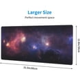 thumbnail image 3 of Galaxy XL Large Gaming Mouse Pad for Desk, Extended Mousepad Desk Mat Desktop, Big Long Stellar System and Gas Nebula Deskmat for Laptop, Keyboard, Computer for Men Office (Blue Purple, 31.5*11.8 in), 3 of 6