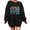 Black, variant on Vedolay Plus Size Tops for Women Women's Tops Long Sleeve Loose Pullover Casual Ladies Solid Striped Crewneck Sweatshirts,Brown M