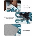thumbnail image 5 of Turquoise Octopus Front Door Mat Nautical Retro Ocean Starfish Coral Welcome Doormat Indoor Outdoor Entrance Floor Mat Non-Slip Washable Runner Rug for Front Porch Decor 18x60 Inch, 5 of 6