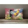 thumbnail image 4 of Rooster Barnyard Morning Canvas Fabric Decorative Pillow, 4 of 4