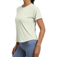 thumbnail image 4 of Fsgntruao Haut de Sport à Manches Courtes pour Femmes, Col Rond, Yoga, Respirant, Coupe Ample, 4 of 9