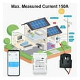 thumbnail image 6 of Tuya Single-phase Energy Meter Solar PV System Bidirectional With 150A Clamp Current Sensor Transformer Power Monitor ,Easy to Install, 6 of 6