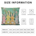 thumbnail image 5 of Chilfamy Happy Easter Pillow Covers , Bunnies Rabbits Hello Peeps Polka Dots Green Pink Decorative Farmhouse Throw Pillowcases for Home Sofa Couch Decoration ，Multi-Size, 5 of 5