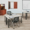 thumbnail image 3 of Regency 42 x 24 in. Mobile Training Seminar Table- Maple Top, Black Legs, 3 of 6