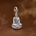 thumbnail image 4 of QQTDFG 925 Sterling Silver Guanyin Avalokitesvara Buddha Lotus Pendant A5180-default, 4 of 9