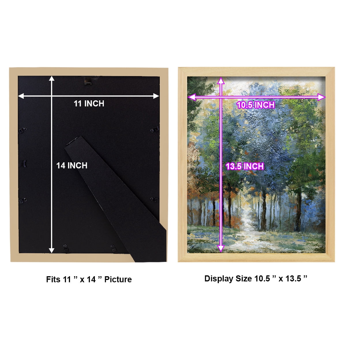 Afternoon Light -Framed Print w/glass-Natural Wood