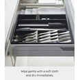 thumbnail image 6 of Yamazaki Home Cutlery Organizer - Three Styles, Black, ABS Plastic, Expandable I, Adjustable, Expandable, No Assembly, 6 of 7