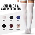 thumbnail image 6 of Love Classic Extra Long Women's Thigh High Socks Soft Leg Warmers Shoe Sizes 6-9, 6 of 7