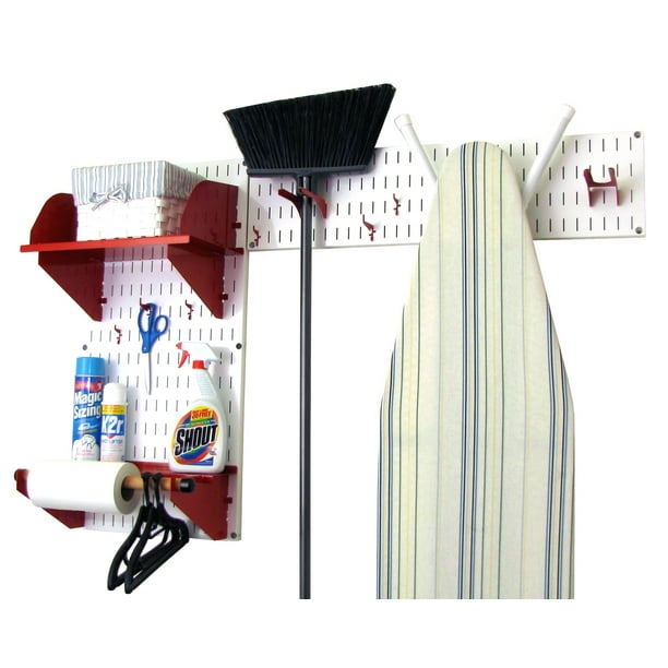 Wall Control Standard Laundry Room Closet Wall Organizer System White Wall Organizer Panels