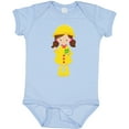 thumbnail image 3 of Inktastic Girl With Brown Hair, Yellow Raincoat, Frog Girls Baby Bodysuit, 3 of 5