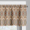 thumbnail image 5 of Ambesonne Ethnic Valance & Curtain, Bohemian Flora Bandana Art, 55"x36", Pale Sepia Almond and Tan, 5 of 7