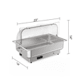 thumbnail image 4 of Bingirl Transparent Lid Electric Chafing Dish Set - 2x 1/2 Pans Silver, 4 of 5