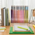 thumbnail image 4 of FONDOTIN 2pcs Desktop Storage Rack Plastic Clear For Home Use Stationery, 4 of 8