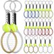 thumbnail image 1 of 24Pcs Mini Tennis Racket Key Chains Realistic Tennis Ball Key Ring Holder Pendant for Gift, 1 of 4