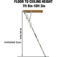 thumbnail image 4 of MIDODO Aluminum Attic Ladder, 54" W x22.5 H 350 Pound Load Capacity, Folding & Pull Down Attic Ladder for 7'8"-10'3" Ceiling Height, 4 of 10