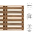 thumbnail image 5 of Modway Render Wall Mount Modern Wood Queen Headboard in Walnut, 5 of 7