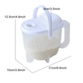 thumbnail image 3 of Fast Washing Rice Machine Plastic Soybean Soybean Automatic Sieve Bowl Strainer Bean Soybean Automatic Washer Sieve Hands-free Kitchen Supplies, 3 of 9