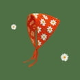 thumbnail image 6 of CoCozhu Korean Version Of Instagram Sweet Hook Flower Hollow Knitted Triangle Scarf For Women's Spring And Summer Travel Photography Flower Art Headband Scarf, 6 of 9