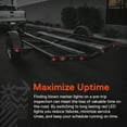 thumbnail image 3 of 10pc 3/4" Round DOT P2PC Red LED Bullet Clearance Marker Lights for Trailer, 3 of 8