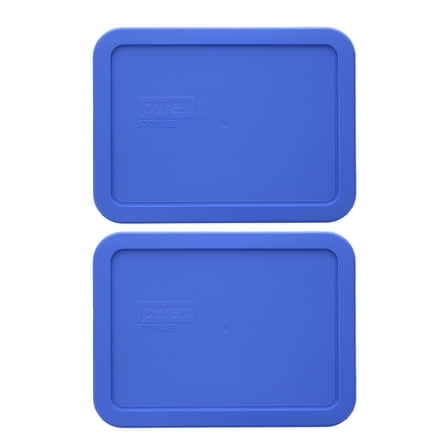 Pyrex 7210-PC 3 Cup Amparo Blue Lids (2-Pack)