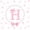 Pink White H, variant on meiyoeat Chic Bow Tie Bed Sheets For Bowknot Girls,Pink Initial Letter M Full Size Sheets For Kids,4-Piece