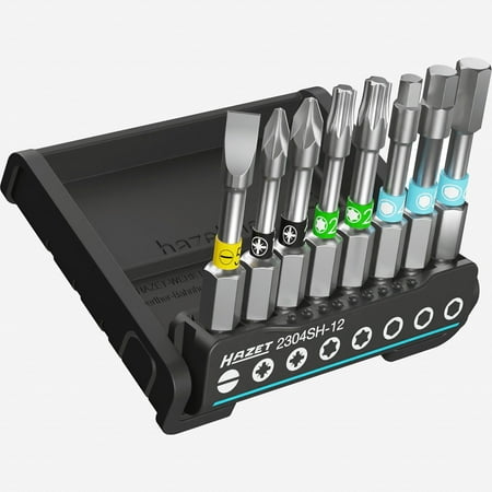 

Hazet 2304SH-12 SmartHolder Hex/PZ/Torx/Slotted Bit Set Long 8 Pieces