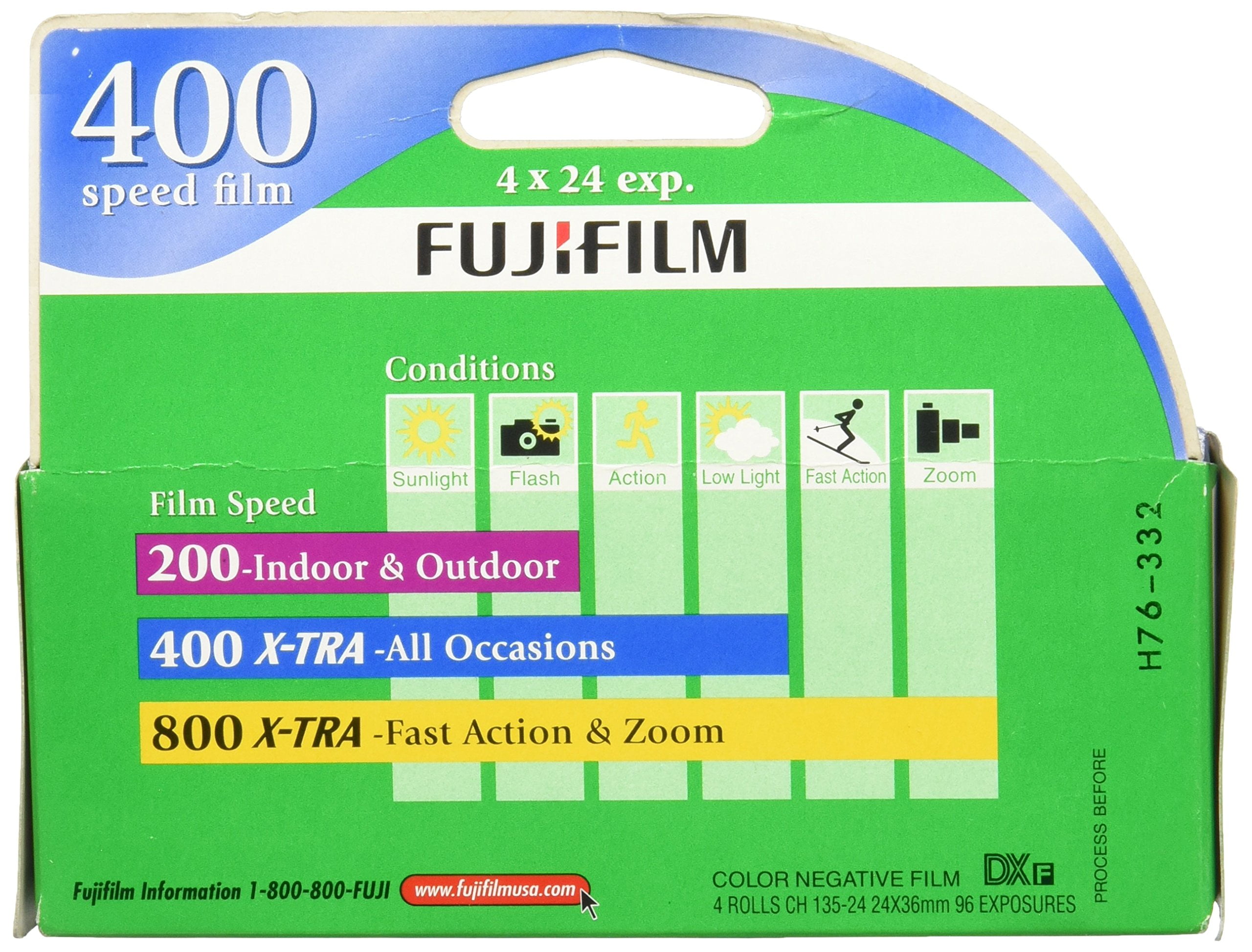 FUJIFILM SUPER HQ 4 Rolls 200 Speed 35mm Color Film 24 Exposure