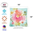 thumbnail image 2 of Toland Home Garden Set of 2 Watercolor Blooms Spring Pillow Covers 18x18 Inch Flower Throw Pillows, 2 of 4