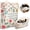 Multicolor, variant on 2 Pack Canvas Tote Bag with Makeup Pouch Aesthetic Cute Women Reusable Canvas Bag for Shopping Work Travel Vacation Grocery