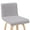 Gray and Oak, variant on Armen Living Swivel Bar Height Stool with Vintage Blue Upholstered Seat