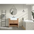thumbnail image 4 of Ari Kitchen & Bath Marina Farmhouse 36" Solid Wood Bathroom Vanity in Driftwood, 4 of 9
