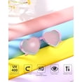 thumbnail image 3 of NVMIDTC Polarized Heart Sunglasses for Women,Fashion Oversized Love Eyewear UV Protection, 3 of 5