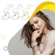 thumbnail image 4 of Qarigey Colgante Suéter Collar Collares brillantes Moda Joyería delicada Vestirse Discoteca Fiesta Trabajo diario Ropa, zapatos y accesorios Miscelánea Oro rosa Qarigey AP015215-01, 4 of 6