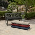 thumbnail image 5 of ARDEN Oceantex Outdoor Plush Classic Tufted Bench Cushion 48 x 18, Ink Charcoal Black, 5 of 7