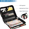 thumbnail image 3 of FORMRS Zipper Binder with Shoulder Strap 2-inch Ring 500 Sheet Capacity File Bag, Strawberry Pattern, 3 of 5