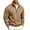Camel, variant on 1/4 Zip Pullover Mens Casual Mock Neck Pullover Slim Fit Long Sleeve Daily Wear Sweater Camel XL