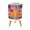 Color 2, variant on Small Trash Can with Lid Vibrant Tropical Sunset Beach Palm Trees Colorful Sky 1.8 Gallon Dog Proof Trash Can Round Garbage Can Waste Bin Wastebasket for Bathroom Bedroom