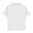 thumbnail image 4 of Khunlpohl Cotton Short Sleeve Shirts for Boys V Neck Collared Solid Color Tshirt Summer Comfortable Soft Casual Tee Tops, 4 of 5